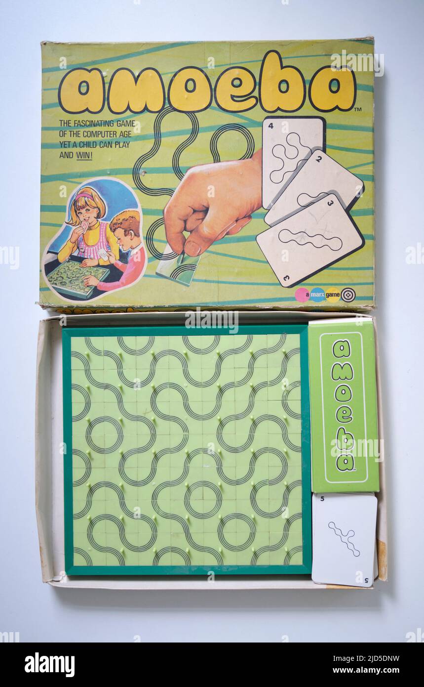 Vintage Amoeba Kartenspiel Stockfoto