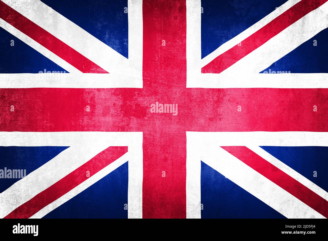 Grunge Illustration der britischen Flagge, Konzept des Vereinigten Königreichs von Großbritannien und Nordirland Stockfoto