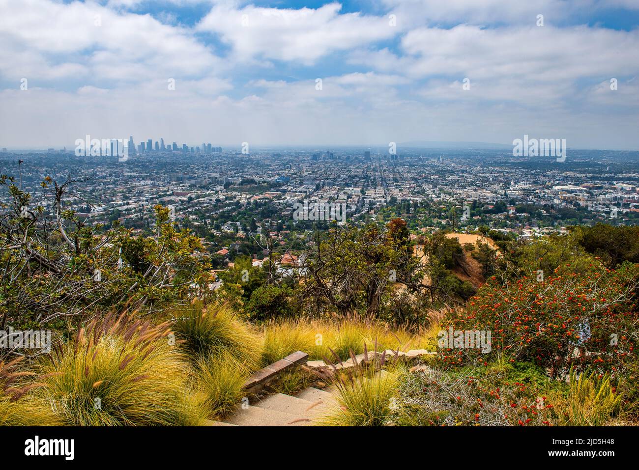 Los Angeles von oben. Stockfoto