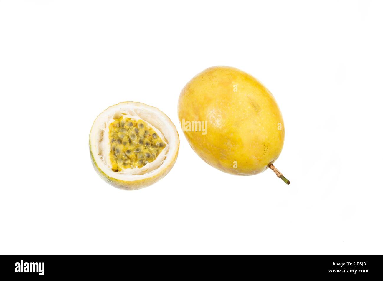 Passionsblume - Passiflora Edulis Passionsfrucht Leckere Tropische Früchte Stockfoto