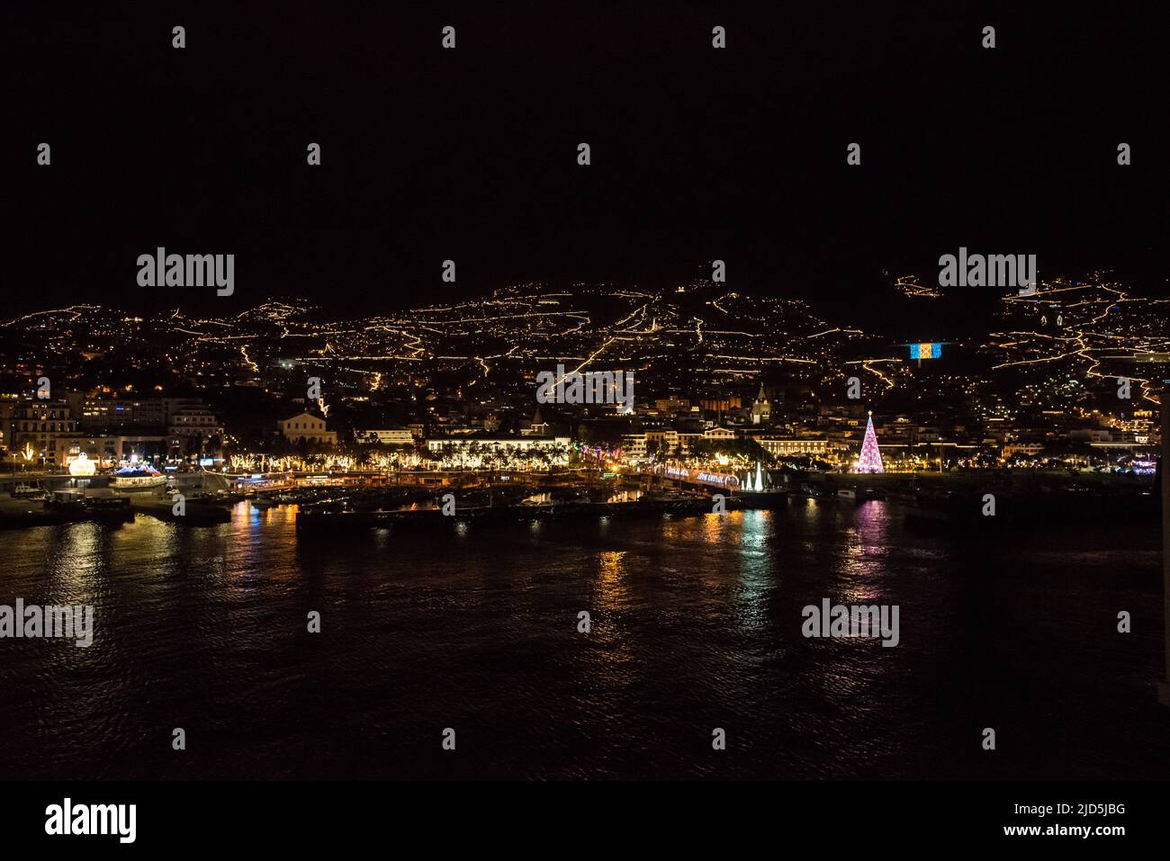 Weihnachten in Funchal Stockfoto