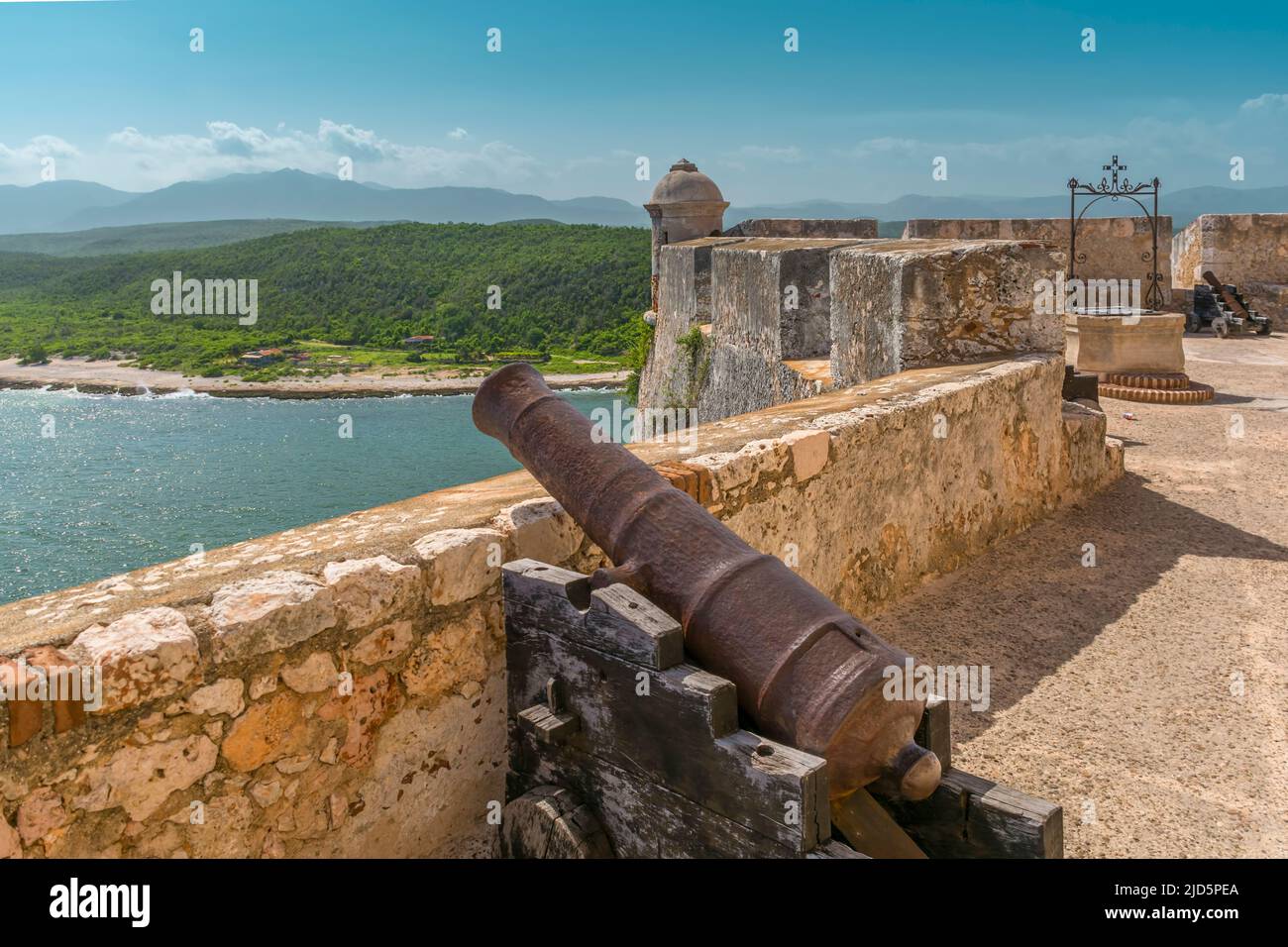 Castillo de San Pedro de la Roca (Castillo del Morro) in Santiago de Cuba, Kuba Stockfoto