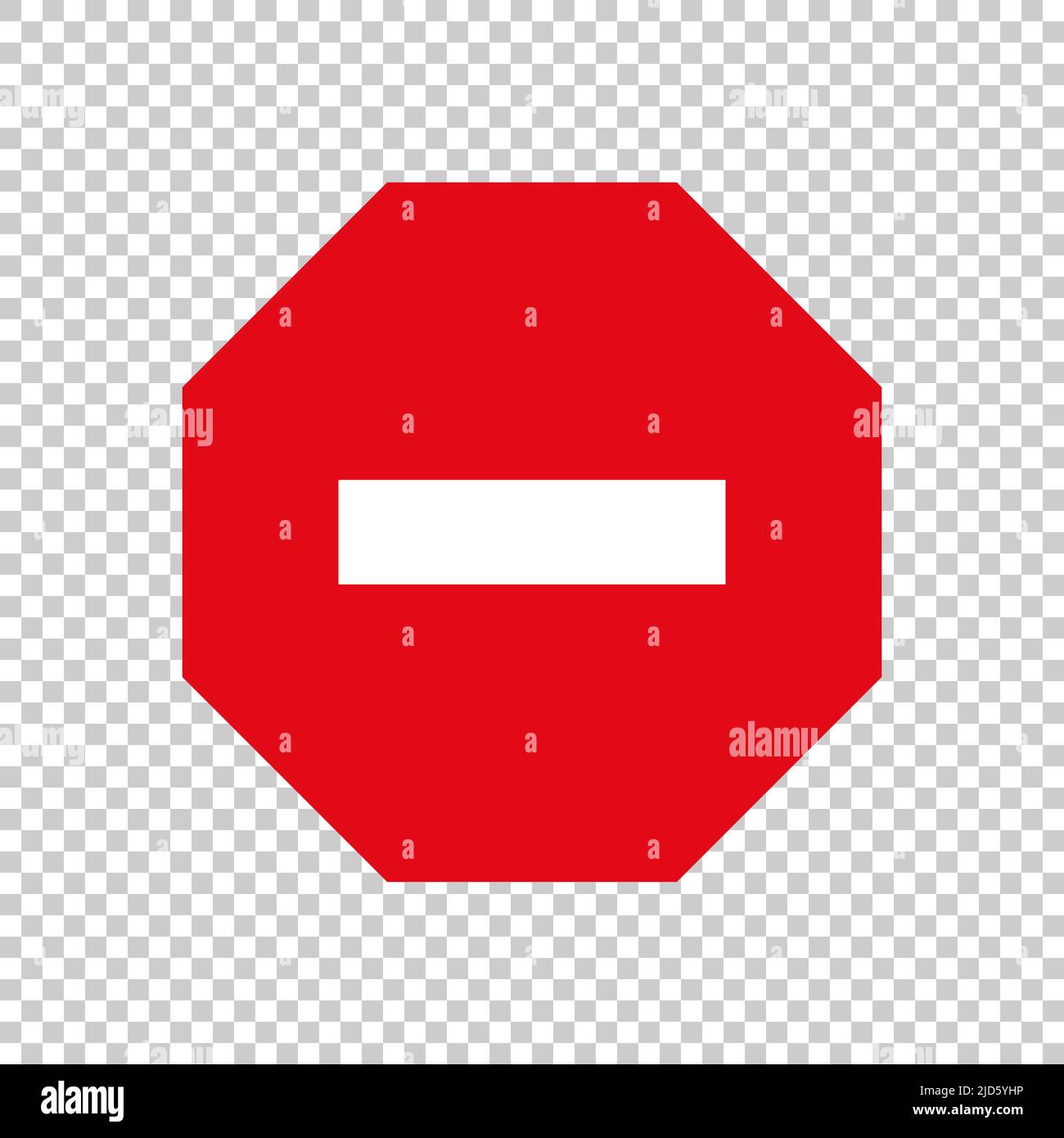 Fahrzeugeingangsschild. Stoppschild. Bearbeitbarer Vektor. Stock Vektor