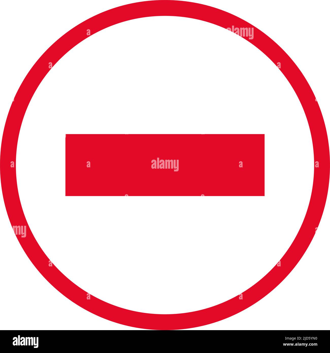 Symbol für das Fahrzeugeingangsschild. Bearbeitbarer Vektor. Stock Vektor