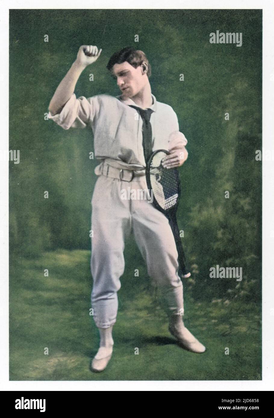 VASLAV NIJINSKY (1890 - 1950), russischer Balletttänzer und Choreograph, hier in seinem Tennis-Outfit für die colorierte Version von : 10062650 zu sehen Stockfoto