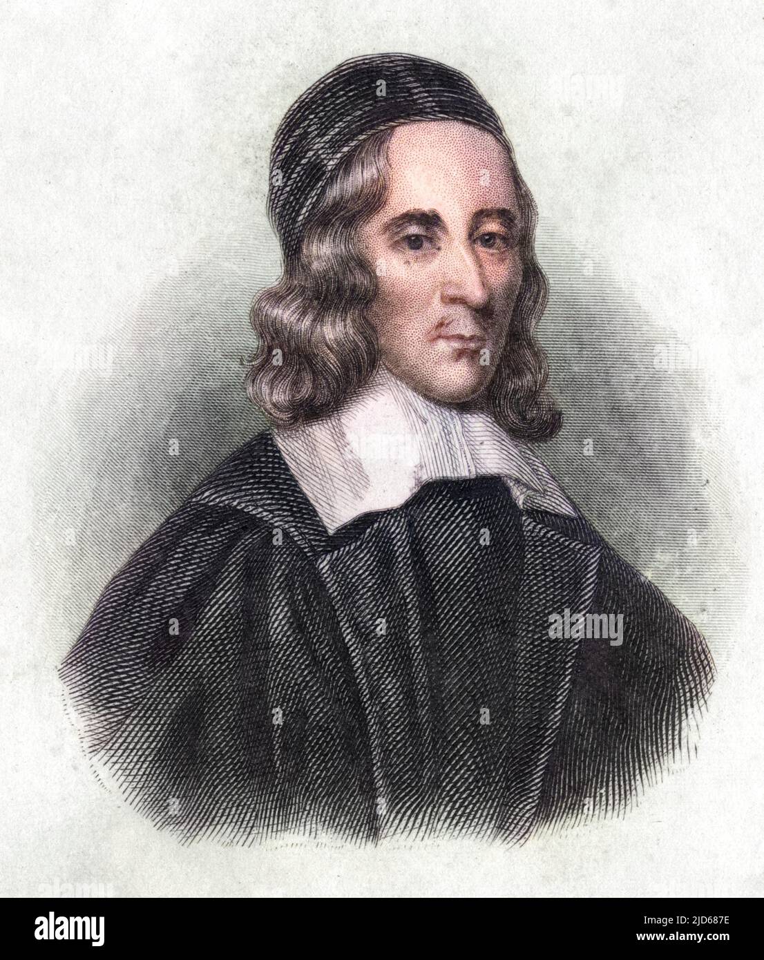 GEORGE HERBERT (1593 - 1633), metaphysischer Dichter und Geistlicher Colorized Version of : 10069428 Stockfoto