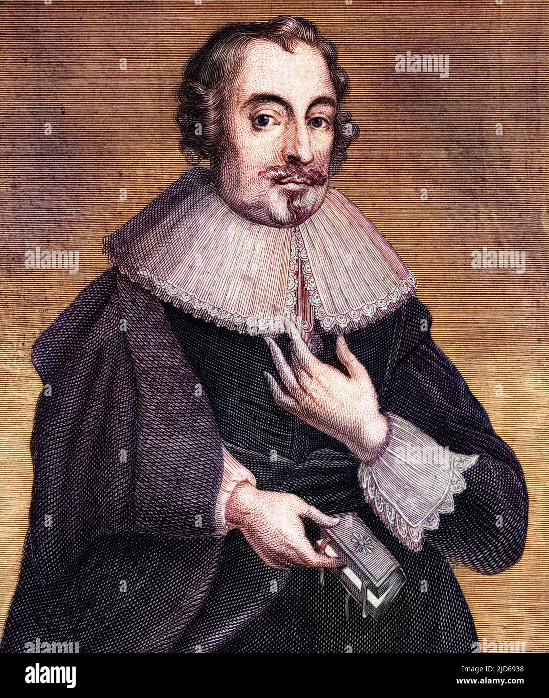 JOHN HARRISON (1579 - 1656), Magistrat und Philanthropist von Leeds. Kolorierte Version von : 10160427 Stockfoto