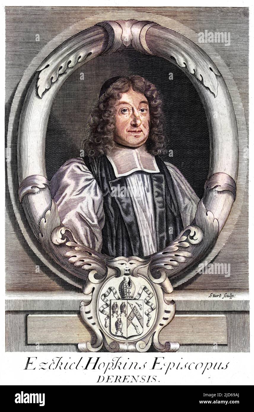 EZEKIEL HOPKINS (1634 - 1690), Bischof von Londonderry. Kolorierte Version von : 10161193 Stockfoto