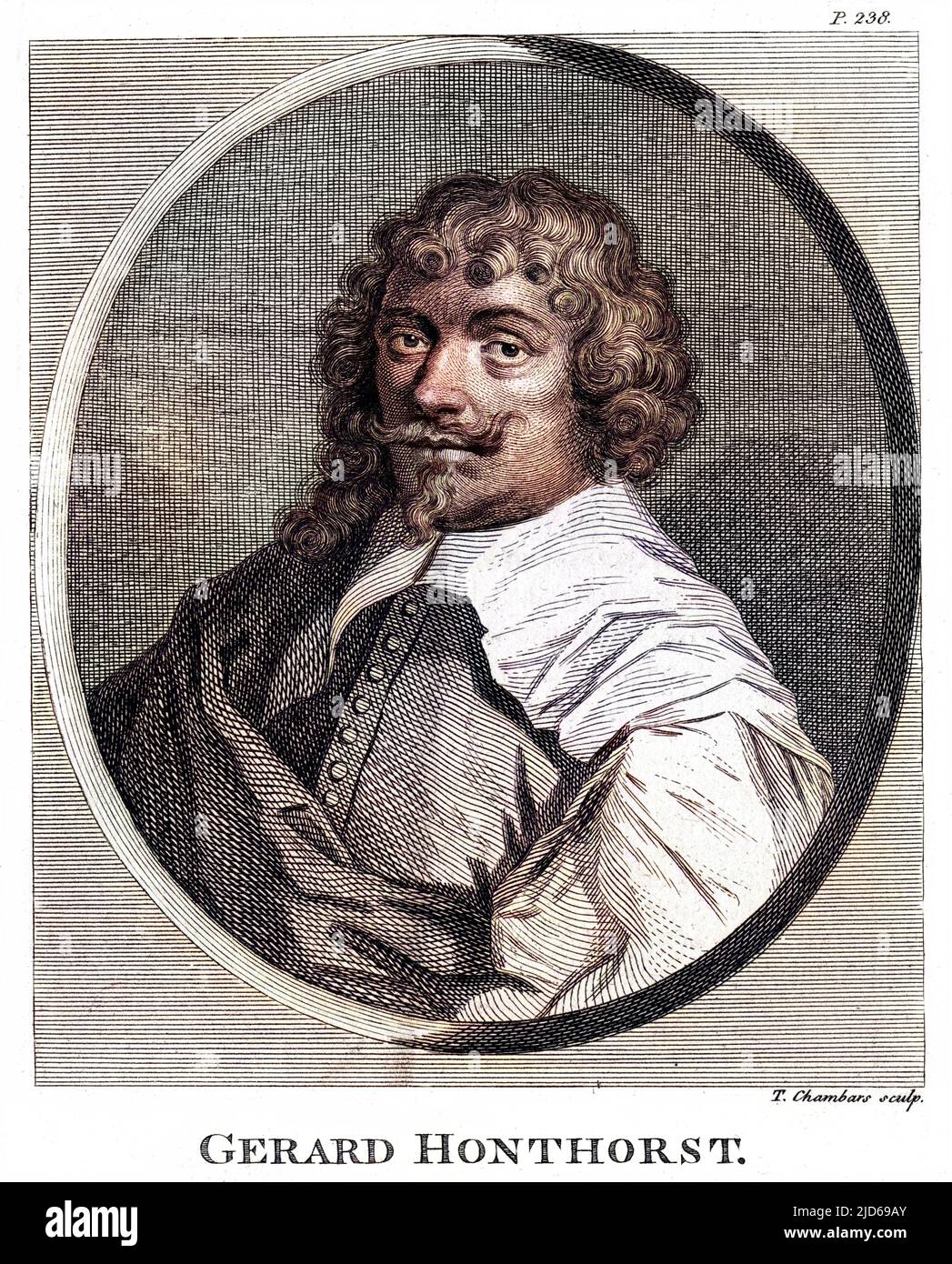 GERRIT VAN HONTHORST Niederländischer Künstler Colorized Version von : 10161134 Datum: 1590 - 1656 Stockfoto