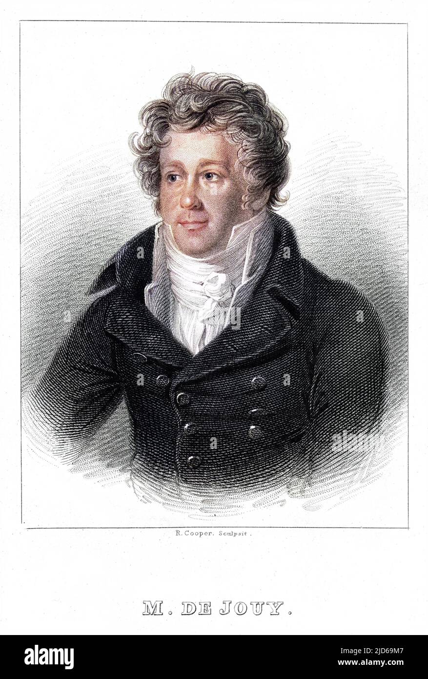VICTOR ETIENNE JOUY Französischer Schriftsteller Colorized Version von : 10162045 Datum: 1764 - 1846 Stockfoto