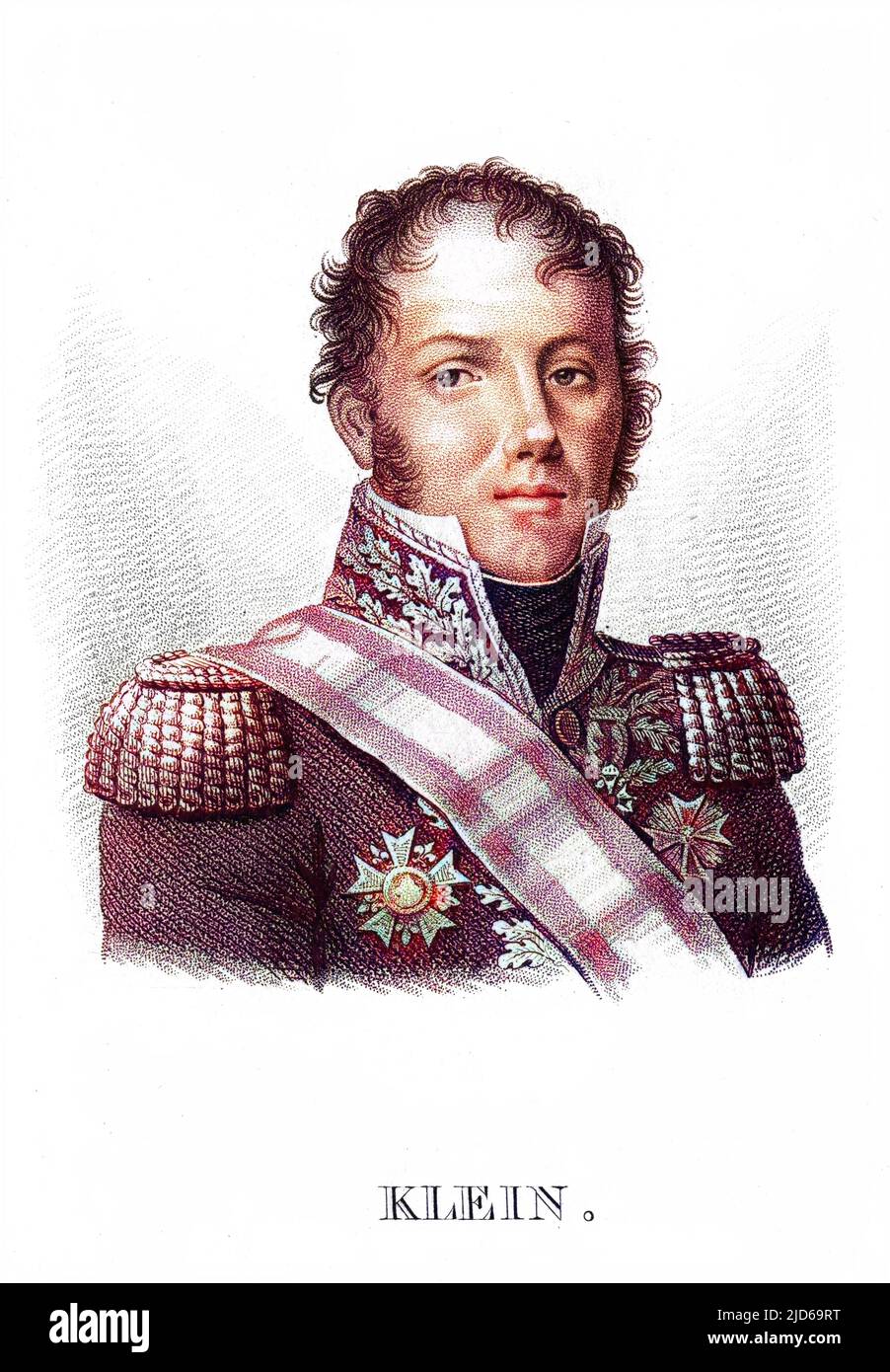 DOMINIQUE LOUIS ANTOINE. comte KLEIN Französischer Militärkommandeur und Staatsmann Colorized Version of : 10162310 Datum: 1761 - 1845 Stockfoto