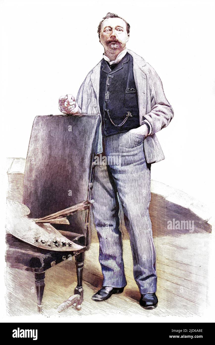 JULES LEFEBVRE Französisch Künstler colorized Version von : 10162986 Datum: 1836 - 1912 Stockfoto