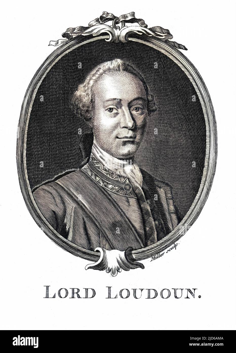 JOHN CAMPBELL, 4. earl of LOUDOUN schottischer Militärkommandeur Colorized Version von : 10163644 Datum: 1705 - 1782 Stockfoto
