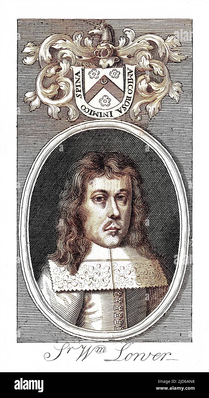 SIR WILLIAM LOWER Dramatiker und Royalist Colorized Version von : 10163678 Datum: 1600 - 1662 Stockfoto