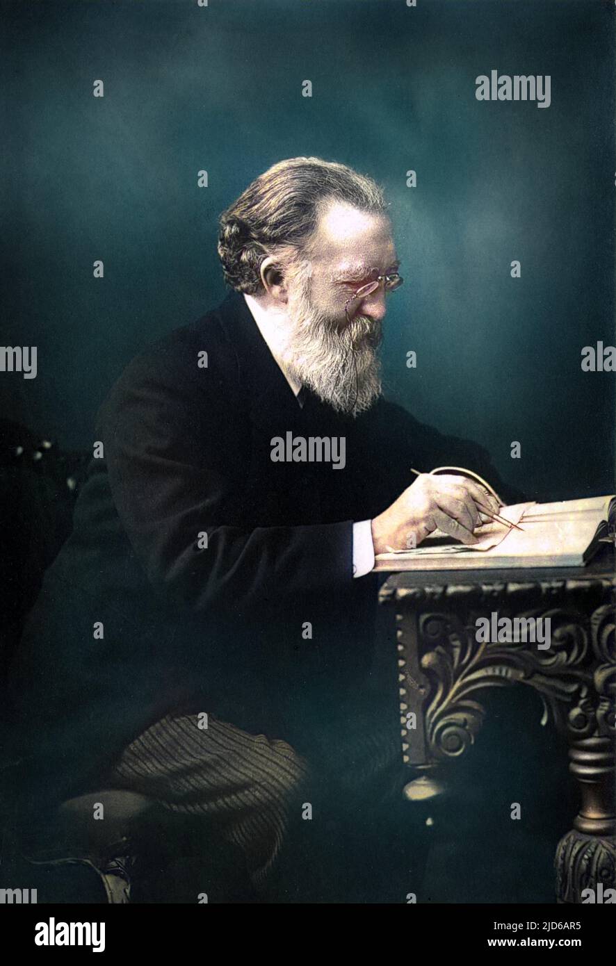 JUSTIN MCCARTHY Irischer Staatsmann und Schriftsteller Colorized Version von : 10163927 Datum: 1830 - 1912 Stockfoto