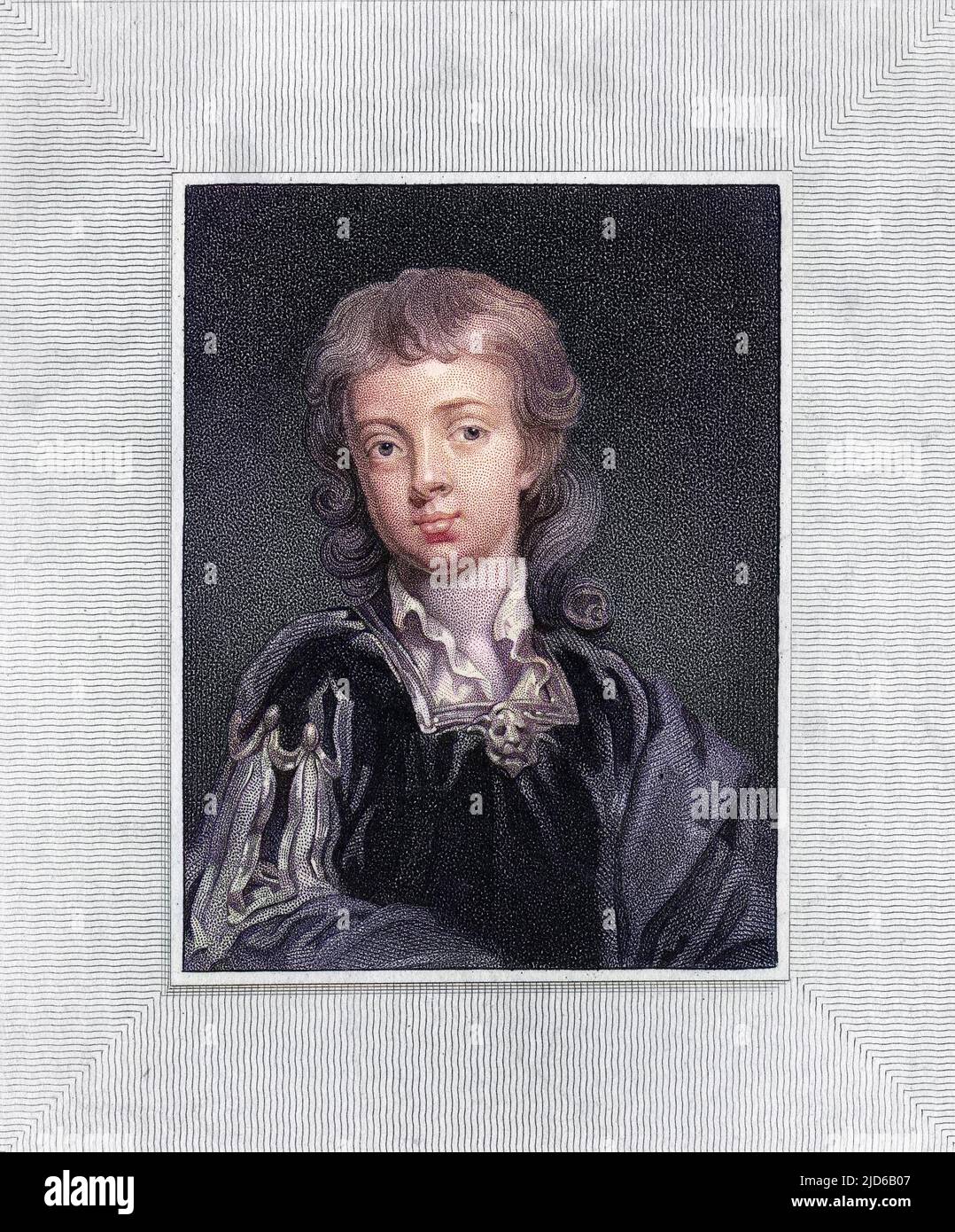 JOHN, marquess of BLANDFORD, der einzige Sohn von John Churchill, erster Herzog von MARLBOROUGH: Leider starb er vor seinem Vater. Kolorierte Version von : 10164506 Datum: 1686 - 1703 Stockfoto