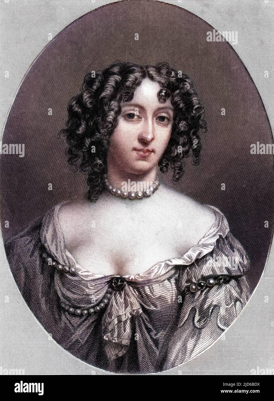 ANN, herzogin von MONMOUTH (geb. Scott) Ehefrau (1) von James Scott, natürlicher Sohn von Charles II. (2) Charles dritter Baron Cornwallis. Kolorierte Version von : 10165283 Datum: 1651 - 1732 Stockfoto
