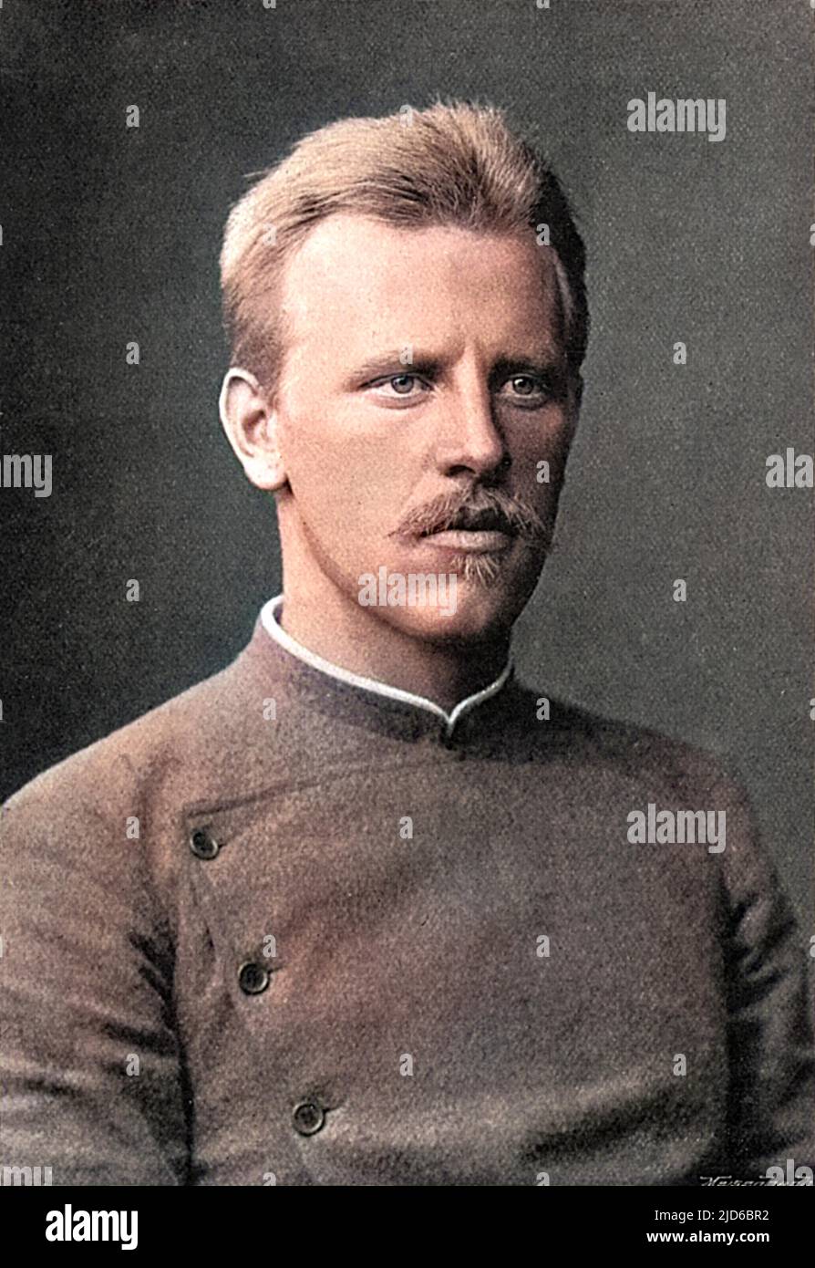 FRIDTJOF NANSEN (1861 - 1930), norwegischer Polarforscher Colorized Version of : 10166911 Stockfoto