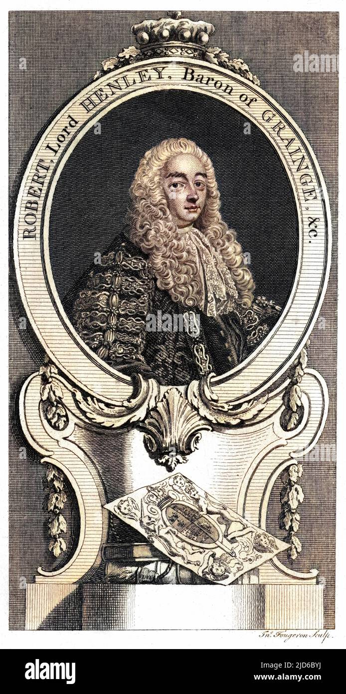 ROBERT erster earl of NORTHINGTON (1708 - 1772), Staatsmann, Kanzler. Kolorierte Version von : 10167406 Stockfoto