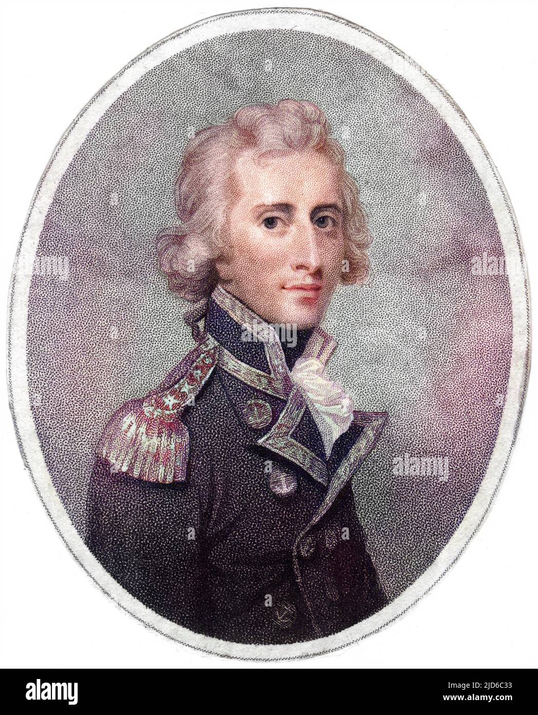 CHARLES EDMUND NUGENT britischer Marineoffizier Colorized Version von : 10167969 Datum: 1759 - 1844 Stockfoto