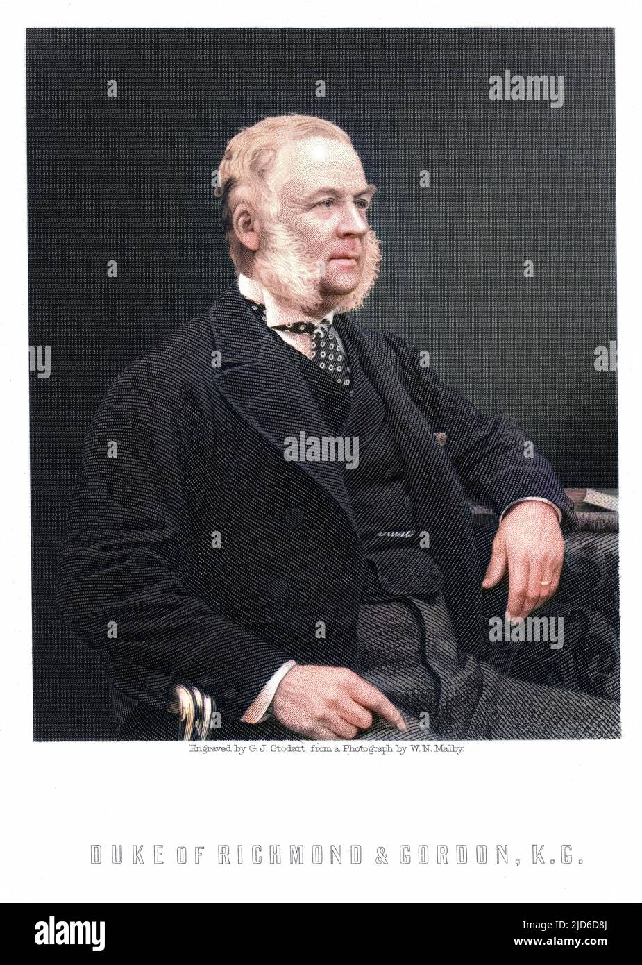 CHARLES HENRY GORDON-LENNOX sechster Herzog von RICHMOND Staatsmann Colorized Version von : 10174154 Datum: 1818 - 1903 Stockfoto
