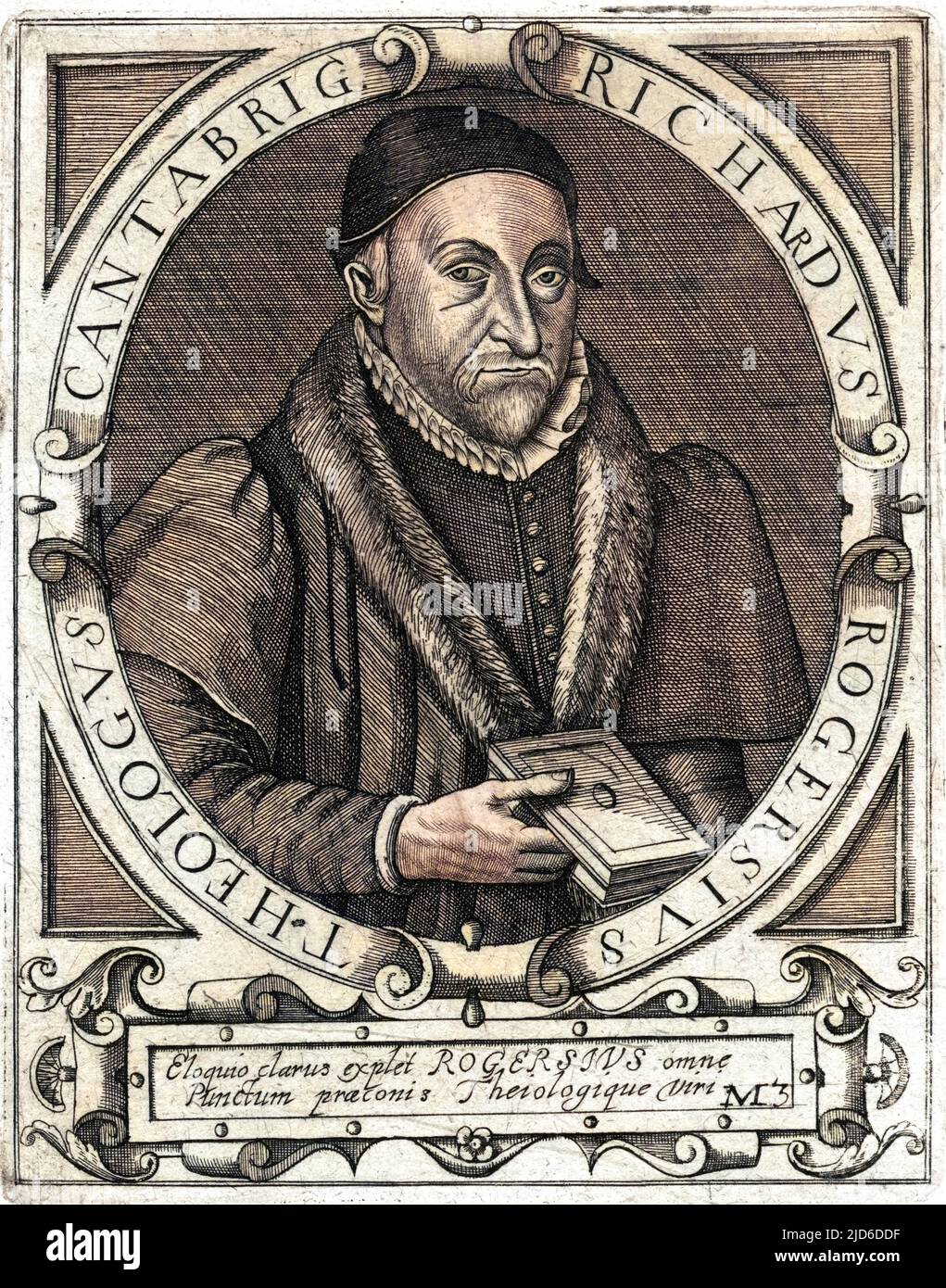 RICHARD ROGERS (1550 - 1618), protestantischer Kirchenmann, Theologe in Cambridge. Kolorierte Version von : 10174441 Stockfoto