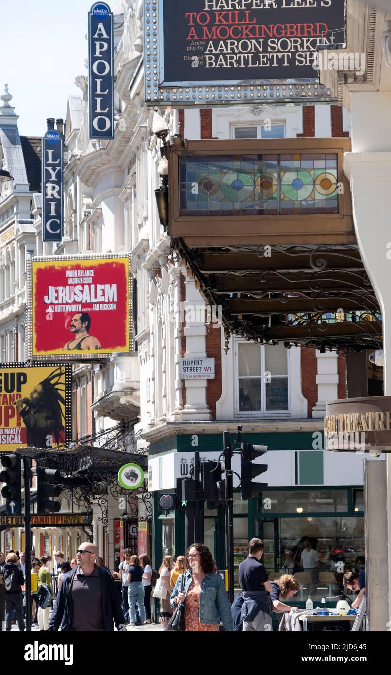 West End Apollo Theater in London Stockfoto
