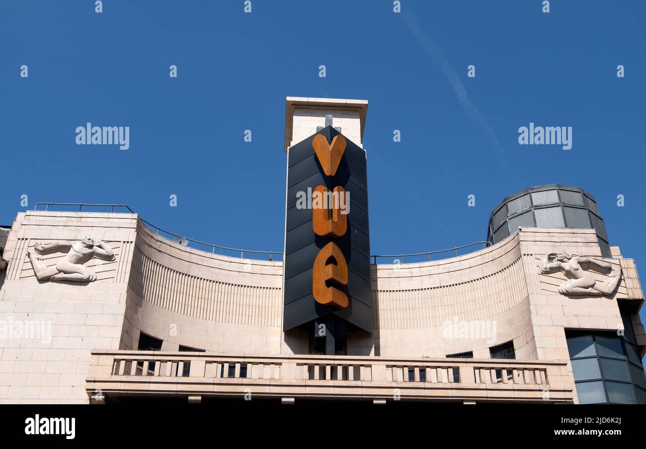 Vue Cinema Leicester Square Detail im West End london Stockfoto