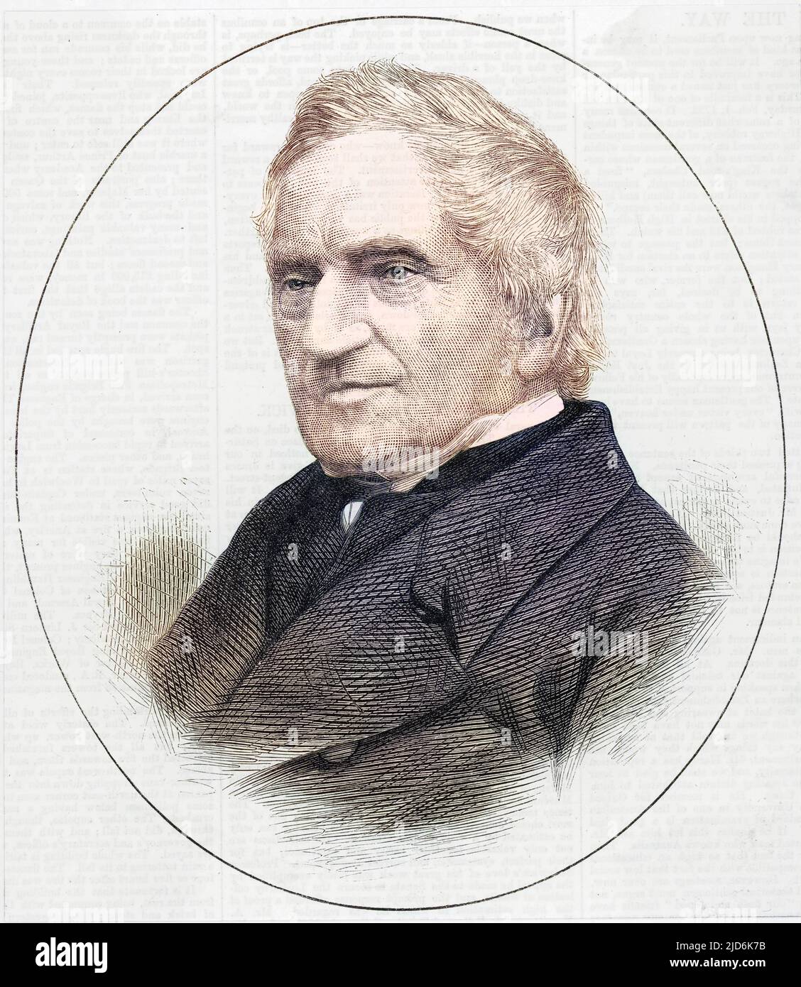 Adam Sedgwick (1785 - 1873), Geologe. Kolorierte Version von: 10020504 Stockfoto