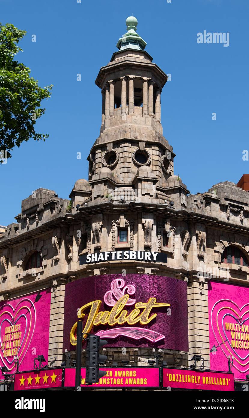 Shaftesbury Theatre in London Stockfoto