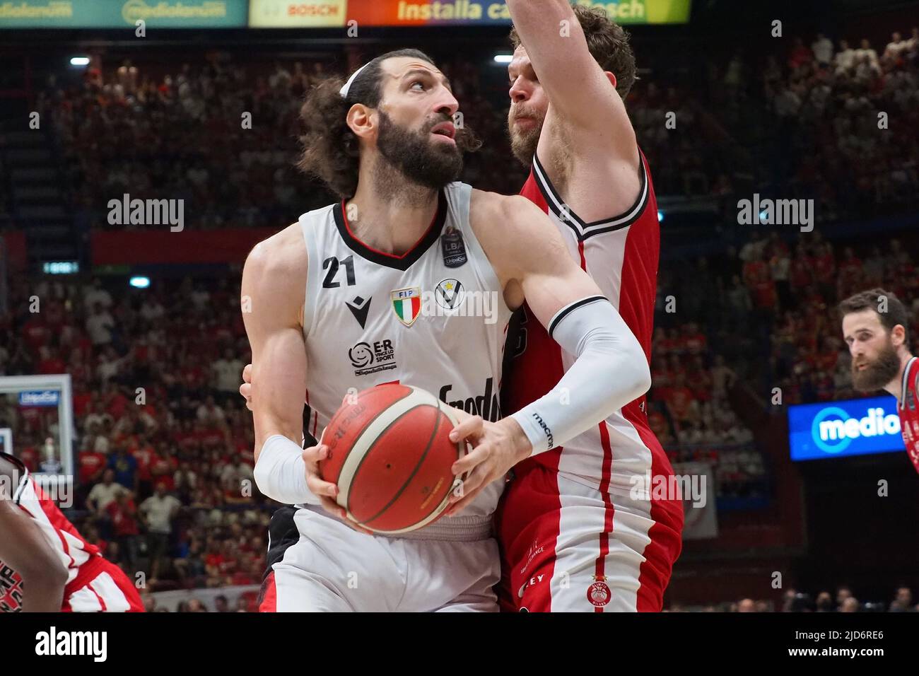 Toko Shengelia (Virtus Segafredo Bologna) beim Finale der italienischen