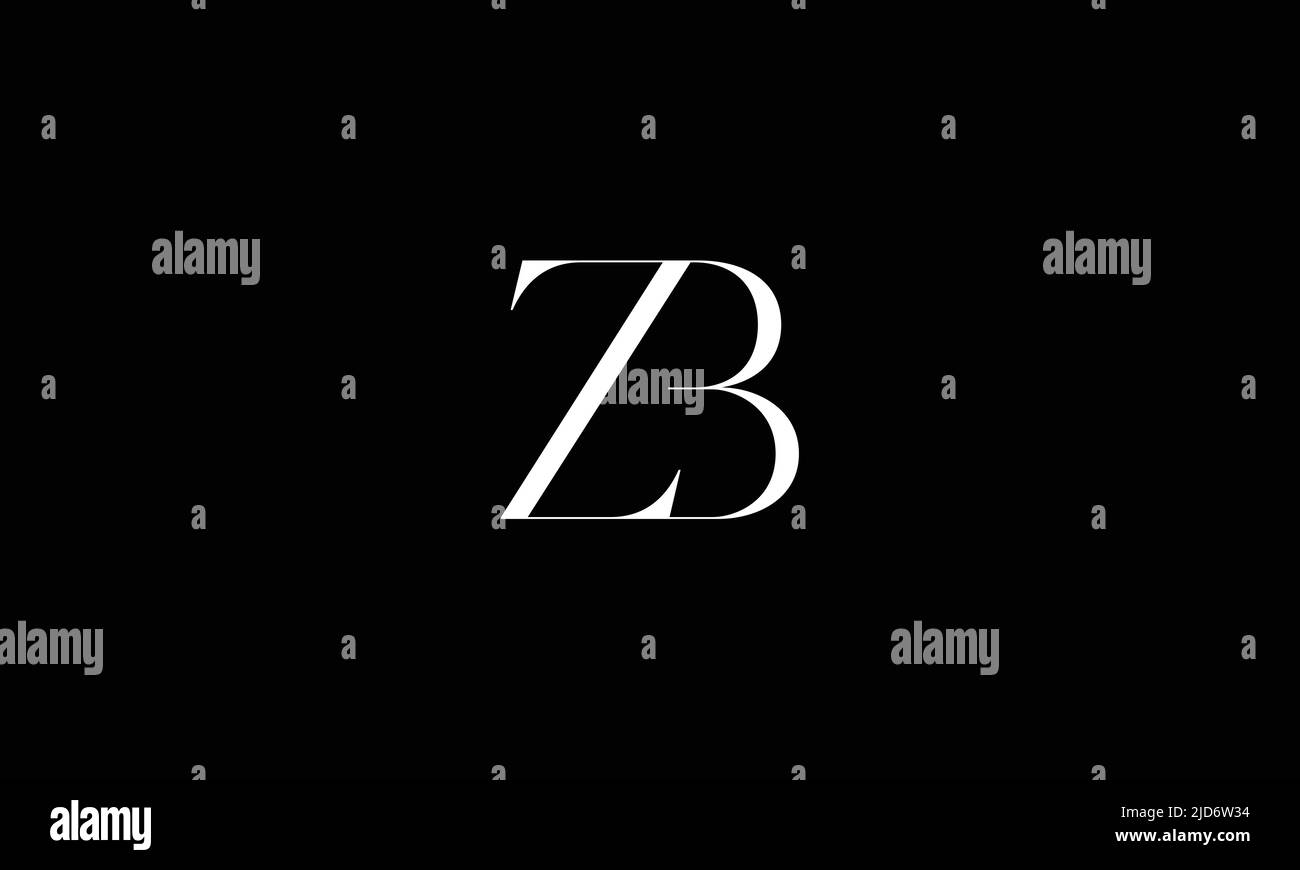 ZD, DZ Abstract Letters Logo Monogramm Stock Vektor