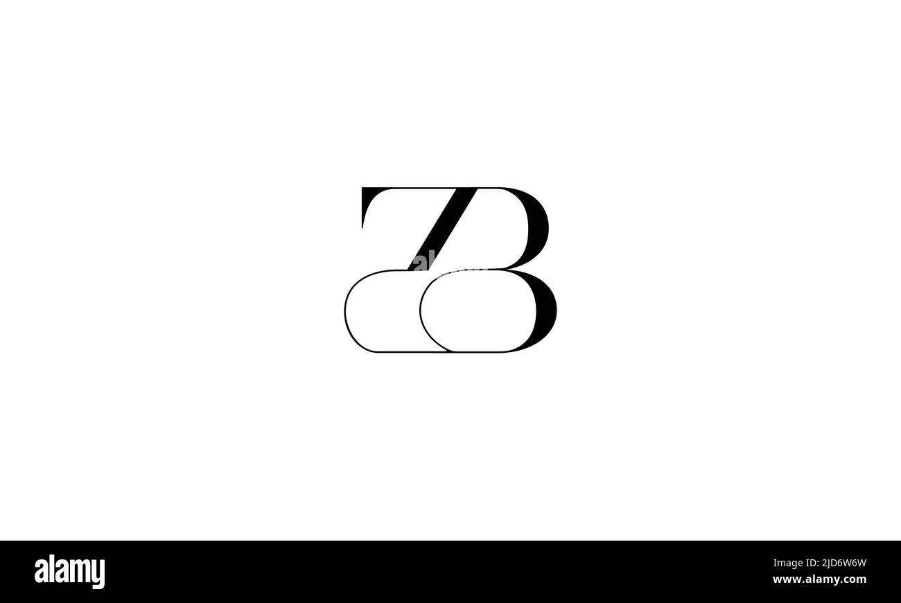 ZD, DZ Abstract Letters Logo Monogramm Stock Vektor