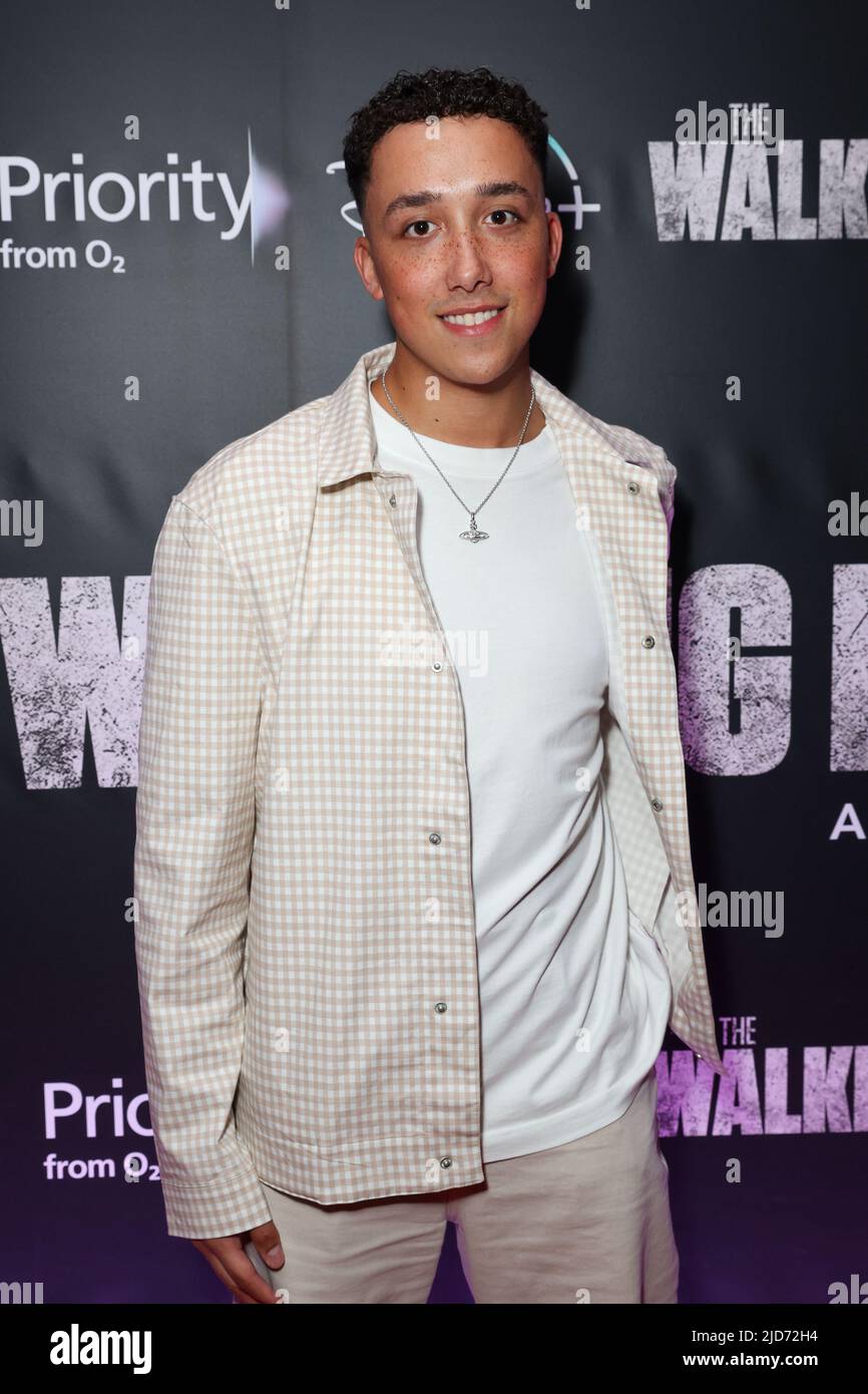 Die Premiere der Walking Dead-Saison 11, Red Carpet VIP-Ankünfte aus: Kyron Hamilton wo: London, Großbritannien Wann: 19. August 2021 Kredit: Phil Lewis/WENN Stockfoto