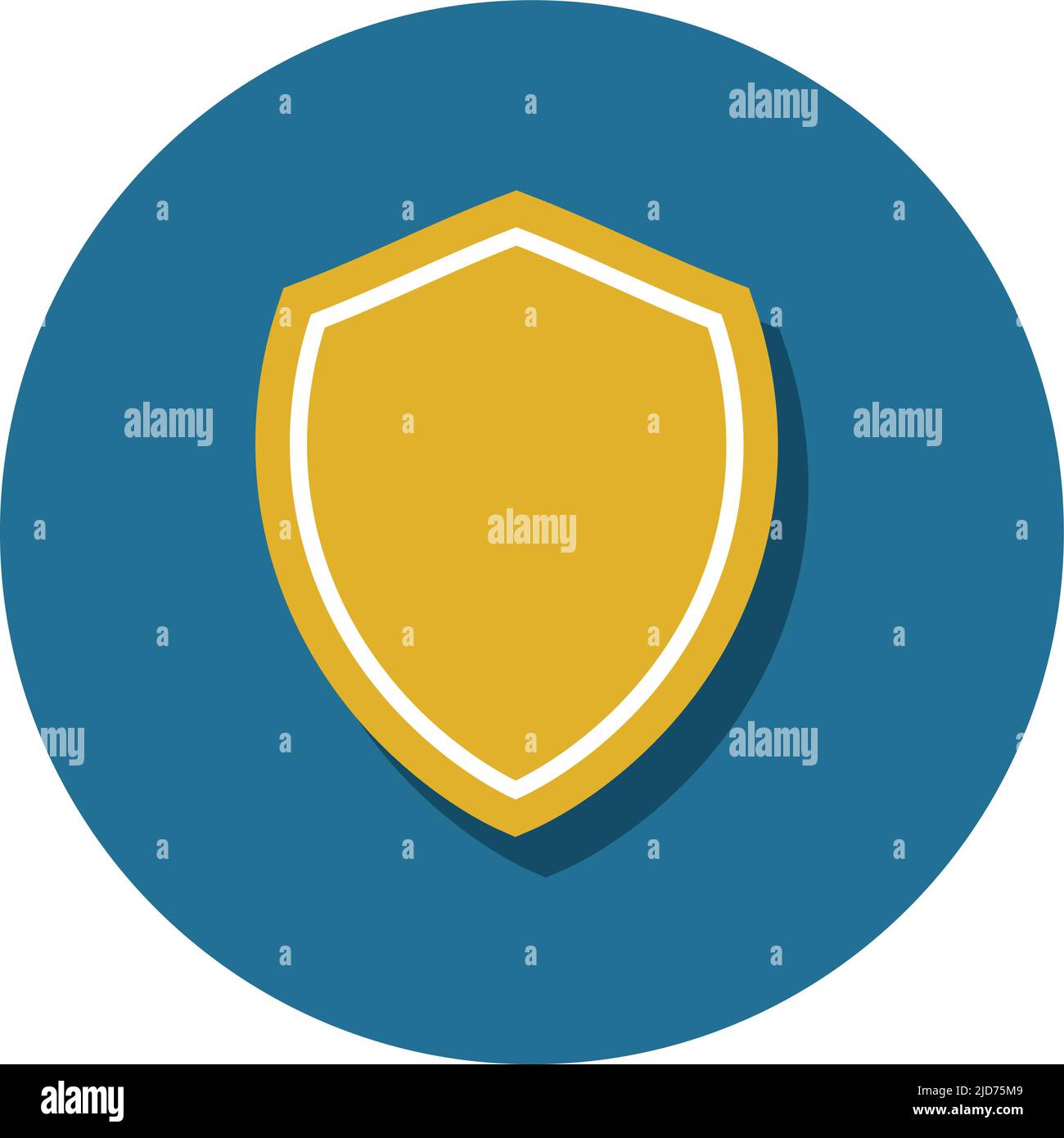 Trust Shield Icon, Konzept für Datenschutz, Schutz und Sicherheit in Technologie und Internet Stock Vektor