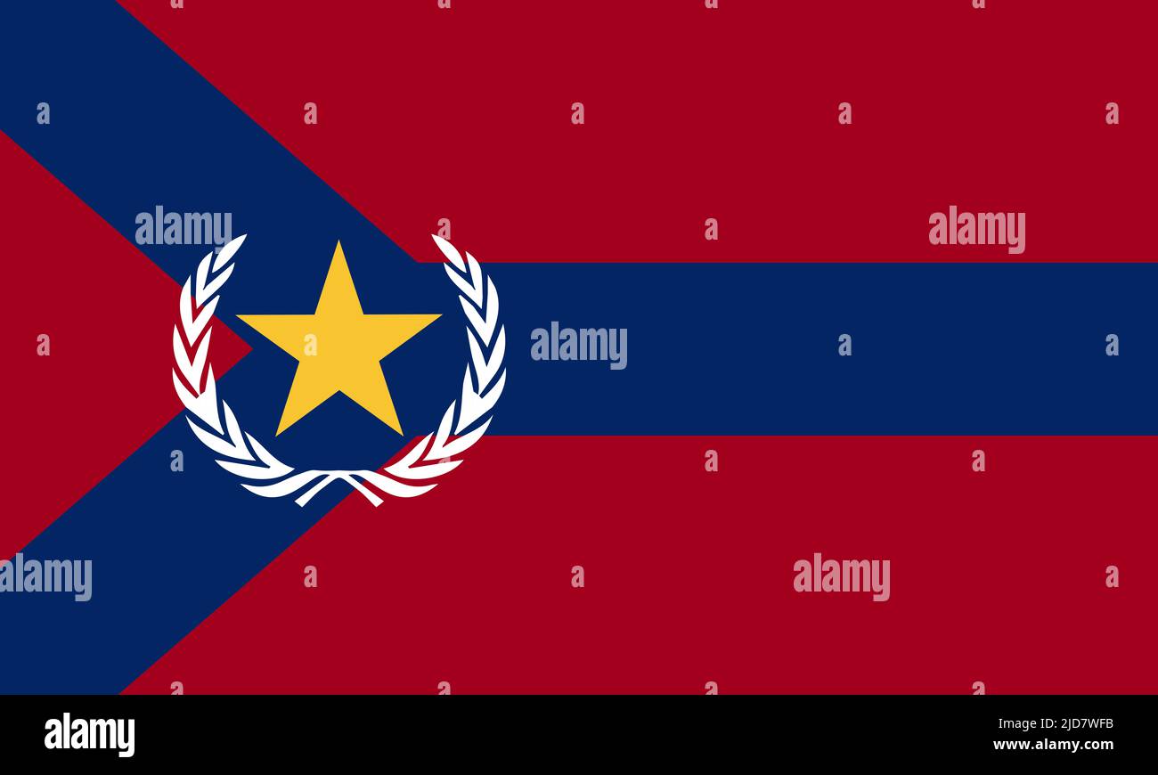 Die Flagge der Stadt West Lafayette Indiana USA Stockfoto