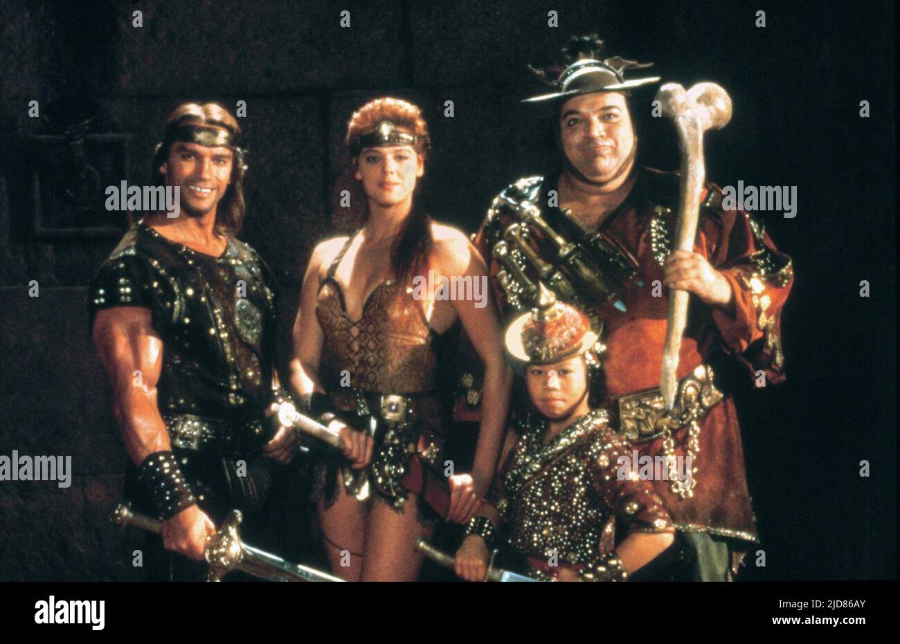 NIELSEN,SCHWARZENEGGER,SMITH,JR., RED SONJA, 1985, Stockfoto