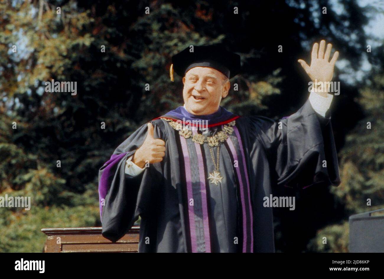 RODNEY DANGERFIELD, ZURÜCK ZUR SCHULE, 1986, Stockfoto