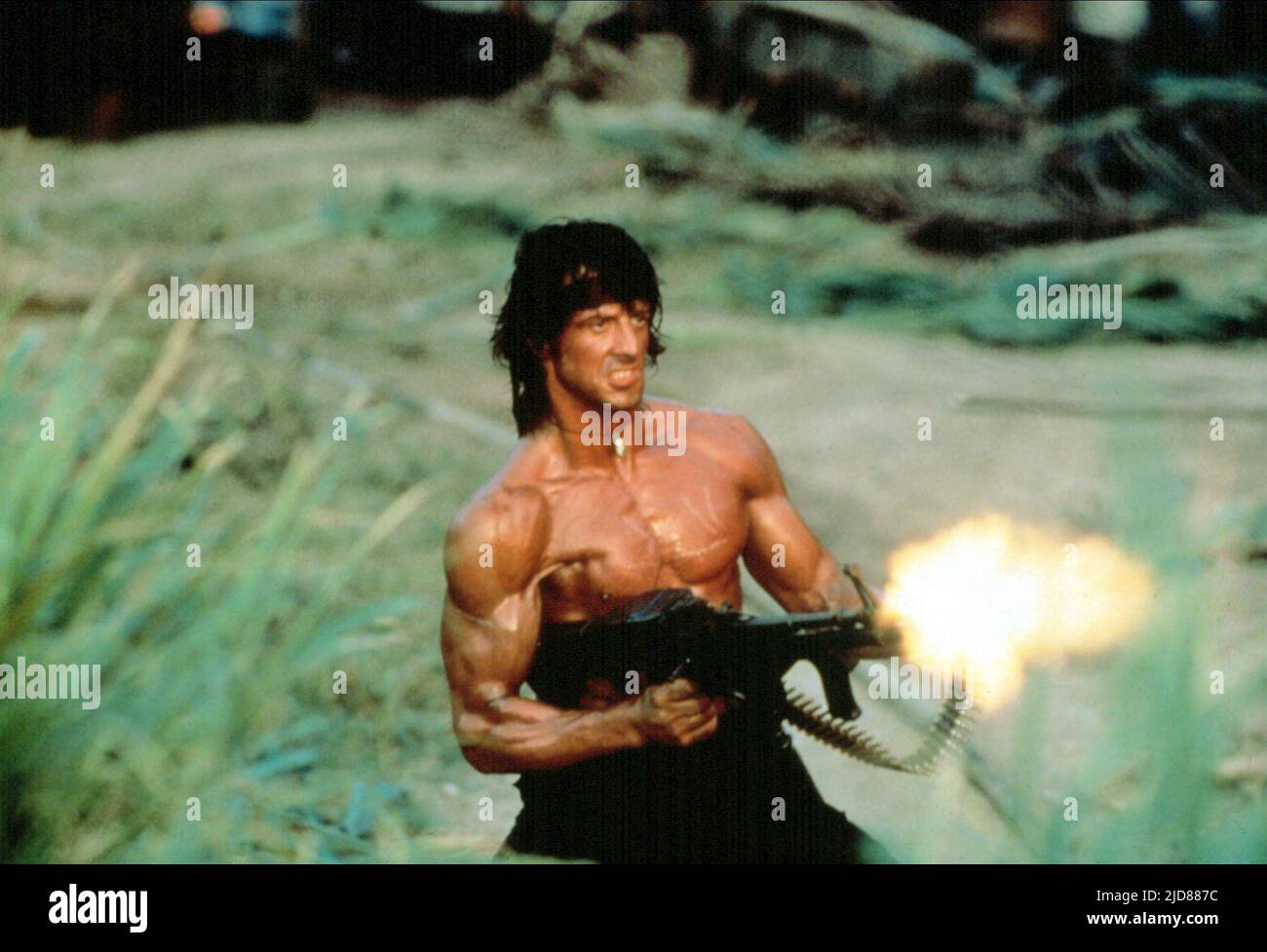 SYLVESTER STALLONE, RAMBO: ERSTER BLUTTEIL II, 1985, Stockfoto