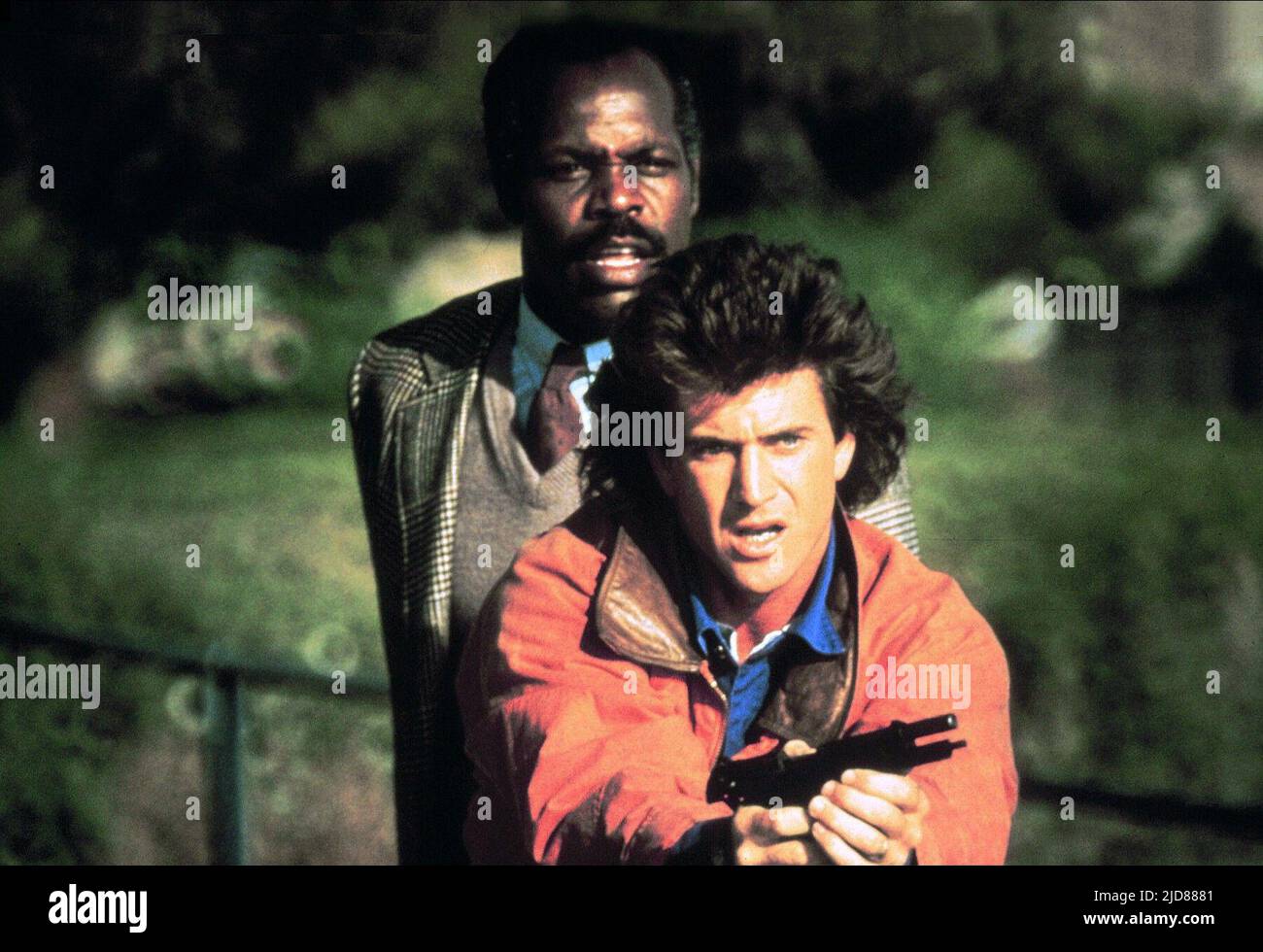 GLOVER, GIBSON, LETHAL WEAPON, 1987, Stockfoto