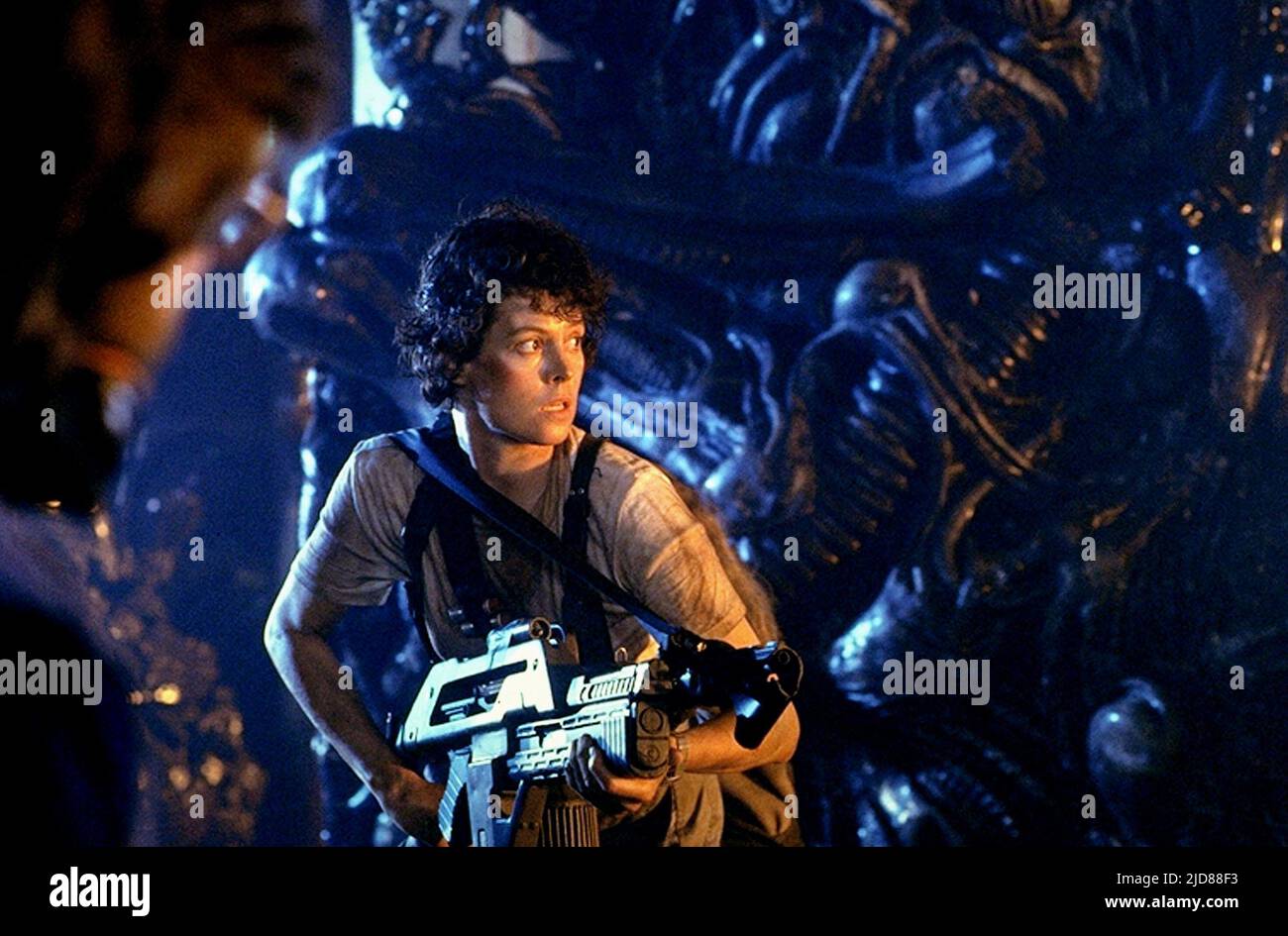 SIGOURNEY WEAVER, ALIENS, 1986, Stockfoto