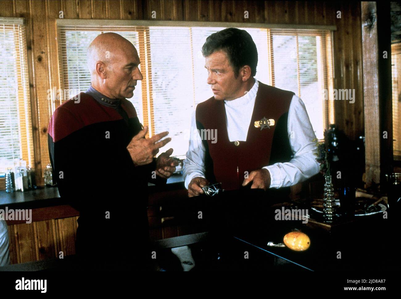STEWART, SHATNER, Star Trek: Treffen der Generationen, 1994 Stockfoto