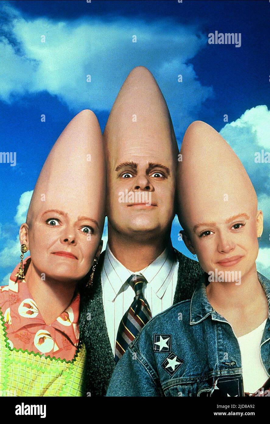 CURTIN, AYKROYD, Burke, CONEHEADS, 1993 Stockfoto