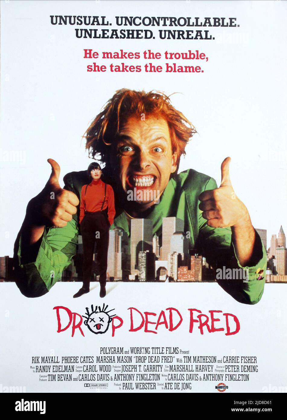CATES, Poster, DROP DEAD FRED, 1991 Stockfoto