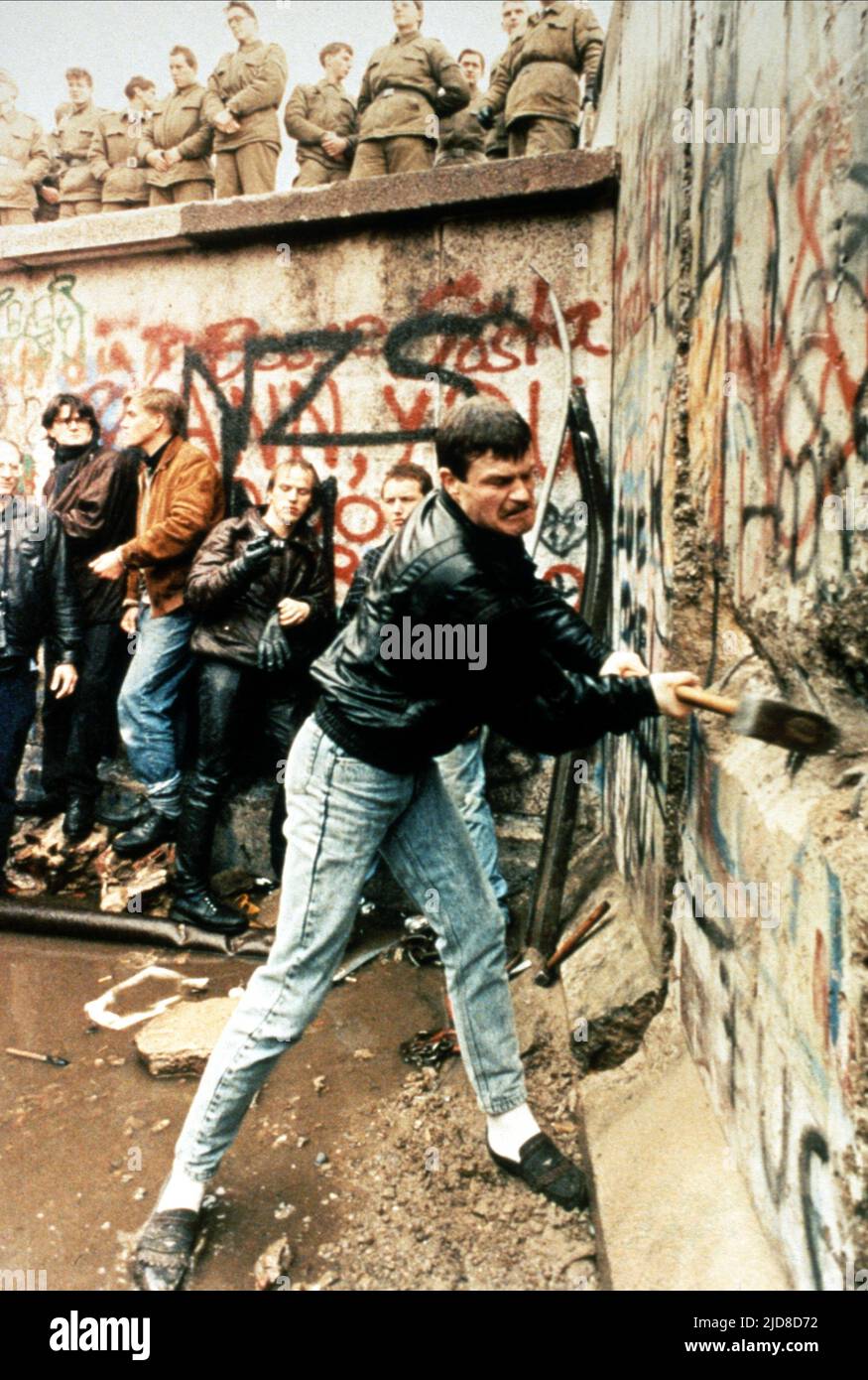 Berliner Mauer herab, Kalter Krieg, 1998 Stockfoto
