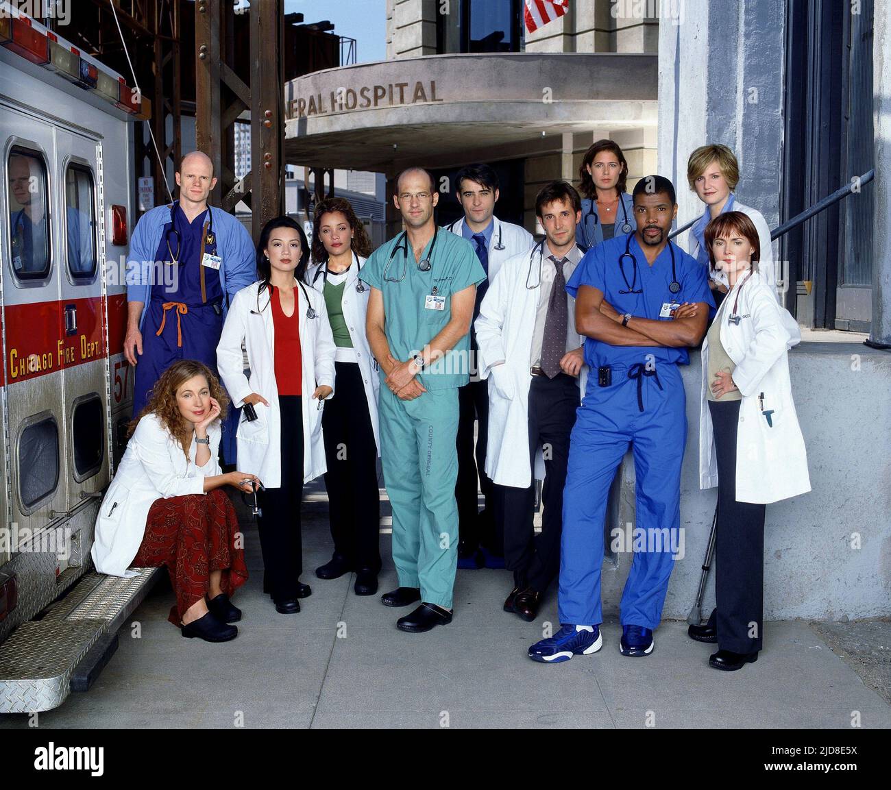 KINGSTON, MCCRANE, MING-NA, MICHELLE, EDWARDS, VISNJIC, WYLE, TIERNEY, SALLE, STRINGFIELD, INNES, ER: SAISON 8, 2001, Stockfoto