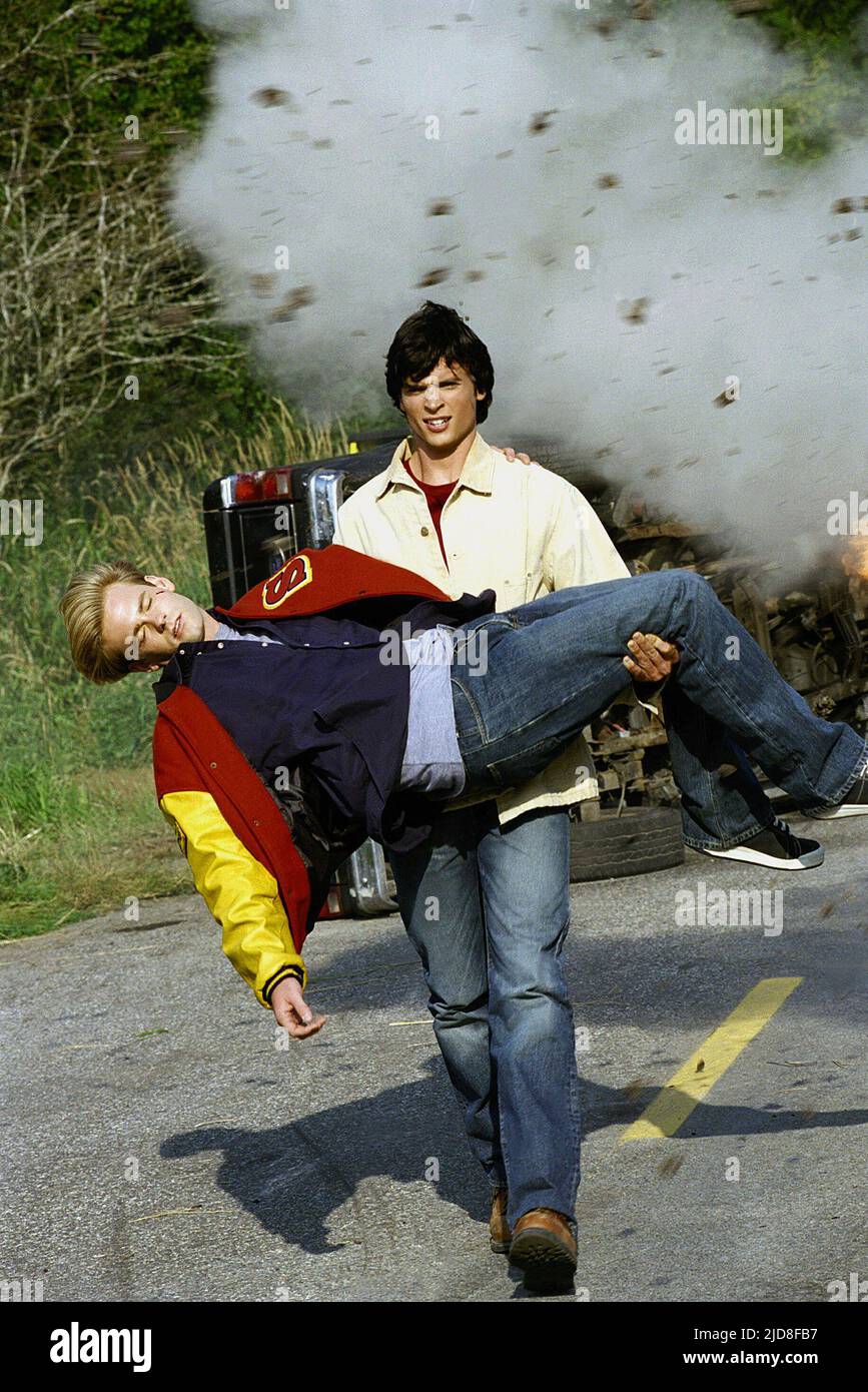 JOHNSON, WELLING, SMALLVILLE, 2001, Stockfoto