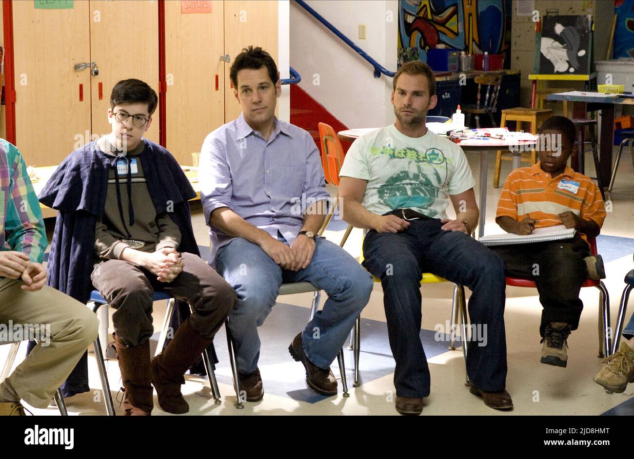 MINTZ-PLASSE, RUDD, SCOTT, THOMPSON, VORBILDER, 2008, Stockfoto