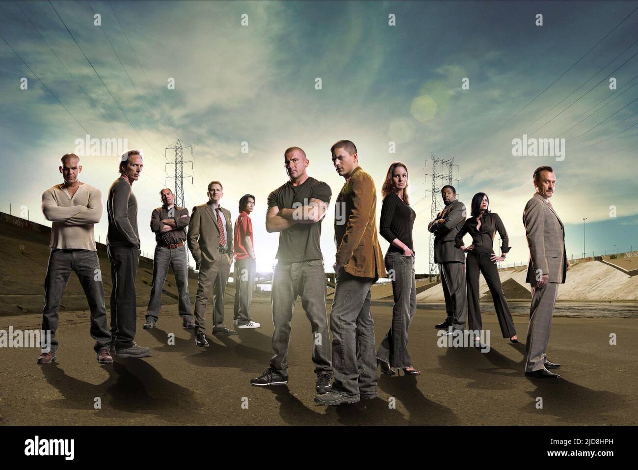 NOLASCO, FICHTNER, WILLIAMS, RAPAPORT, LIAO, PURCELL, MILLER, CALLIES, WILLIAMS, O'KEEFE, KNEPPER, GEFÄNGNISPAUSE: SAISON 4, 2008, Stockfoto