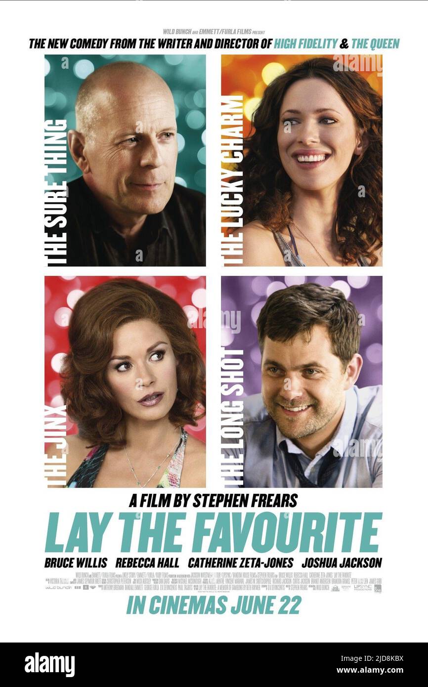 WILLIS, HALL, JONES, POSTER, LAY THE FAVORITE, 2012, Stockfoto